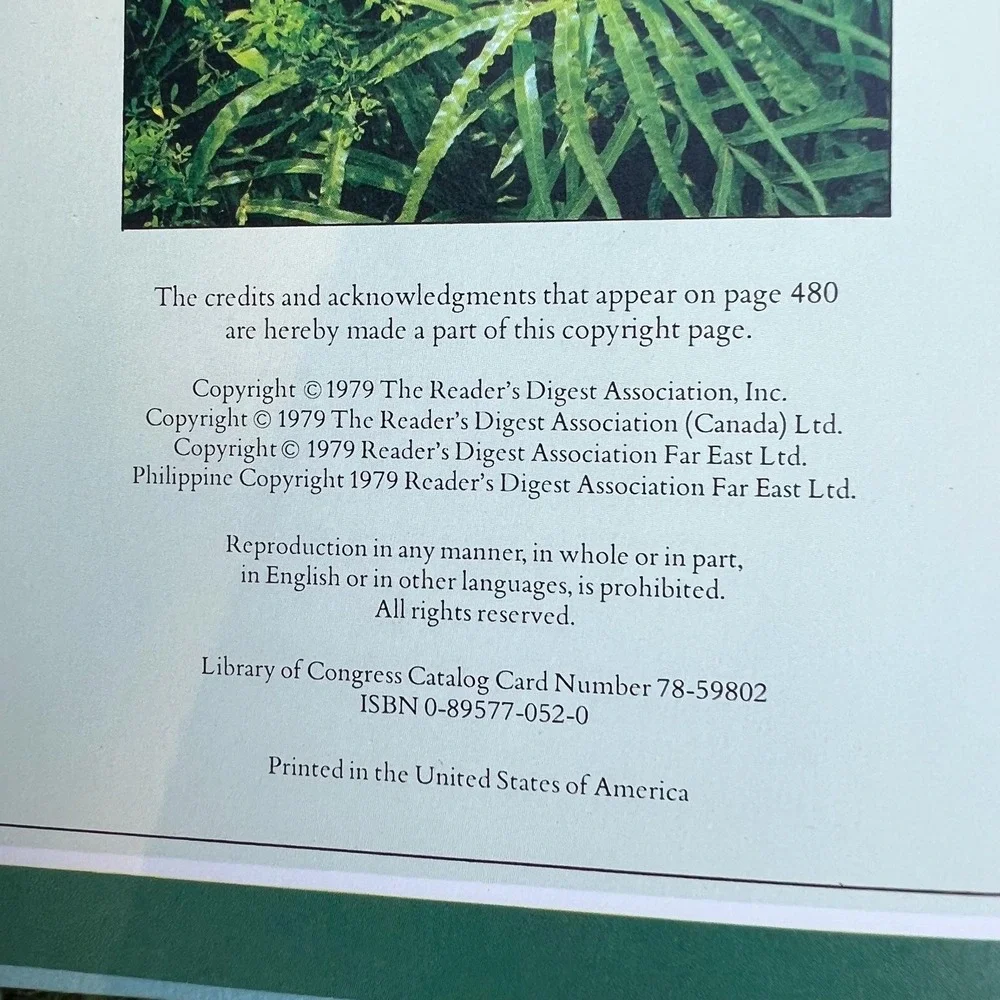 Vintage 1970s Readers Digest House Plant Coffee Table Book